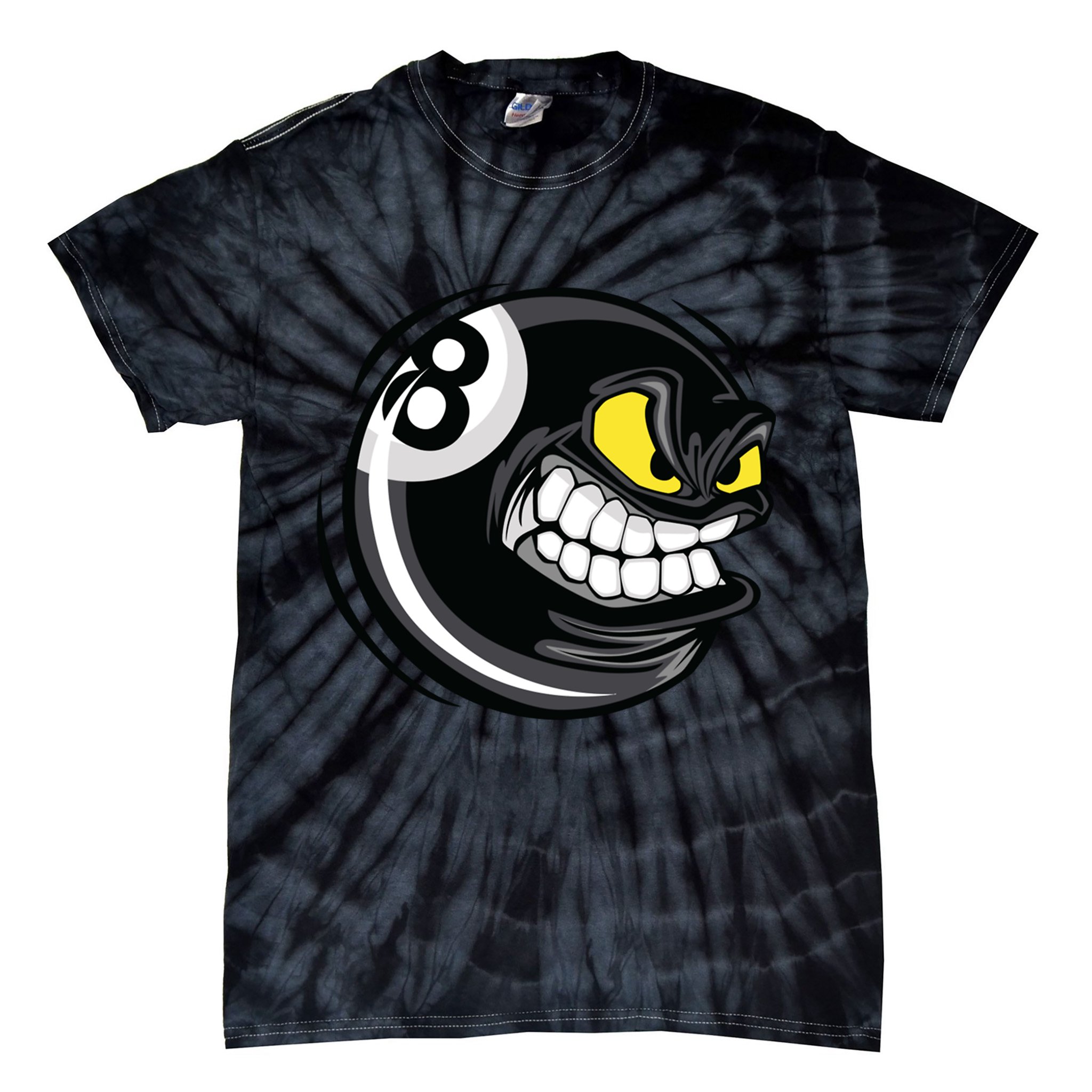 Billiards Dad Funny 8 Ball Angry Billiards Gift For Father’s Day Tie-Dye T-Shirt