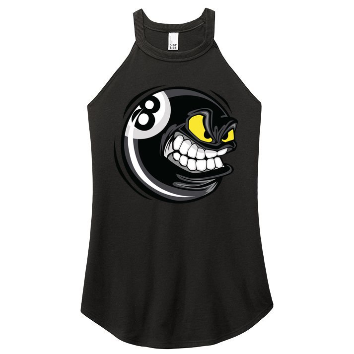 Billiards Dad Funny 8 Ball Angry Billiards Gift For Father’s Day Women's Perfect Tri Rocker Tank