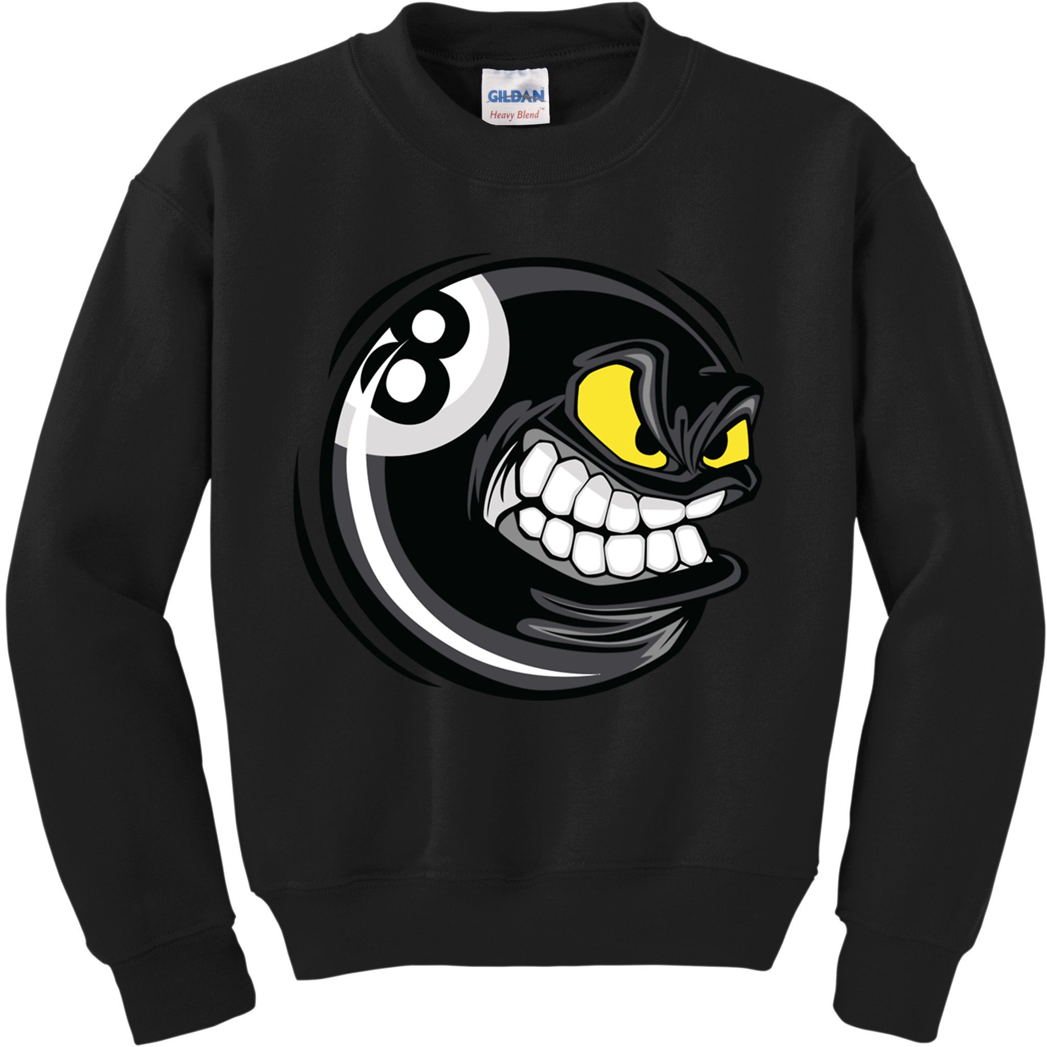 Billiards Dad Funny 8 Ball Angry Billiards Gift For Father’s Day Kids Sweatshirt