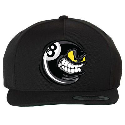 Billiards Dad Funny 8 Ball Angry Billiards Gift For Father’s Day Wool Snapback Cap