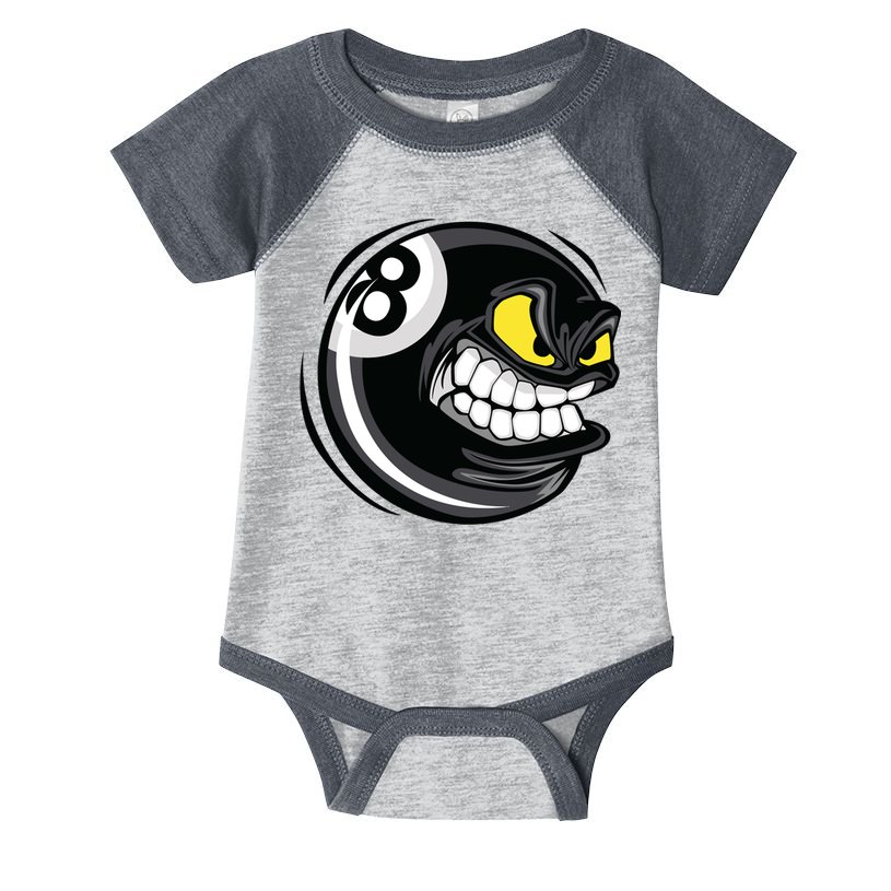 Billiards Dad Funny 8 Ball Angry Billiards Gift For Father’s Day Infant Baby Jersey Bodysuit