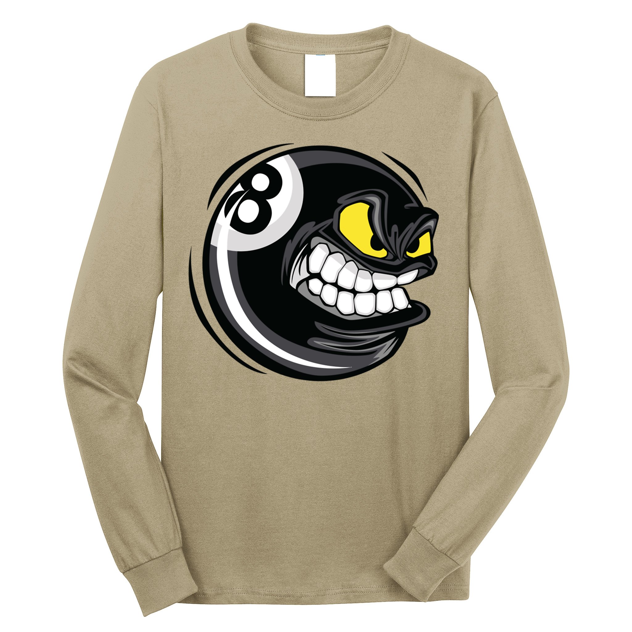 Billiards Dad Funny 8 Ball Angry Billiards Gift For Father’s Day Long Sleeve Shirt