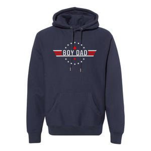 Boy Dad FatherS Day Dad And Son Proud Dad Of Premium Hoodie