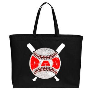 Baseball Dad For Fathers Day Daddy Papa Baseball Gift Cotton Canvas Jumbo Tote