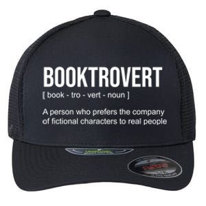 Booktrovert Definition Funny Book Lover Bookish Teacher Gift Flexfit Unipanel Trucker Cap