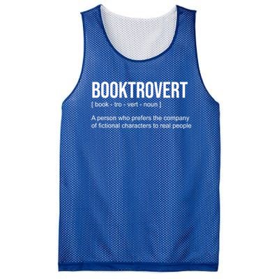 Booktrovert Definition Funny Book Lover Bookish Teacher Gift Mesh Reversible Basketball Jersey Tank