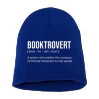 Booktrovert Definition Funny Book Lover Bookish Teacher Gift Short Acrylic Beanie