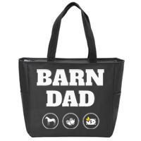 Barn Dad Funny Horse Dad Zip Tote Bag