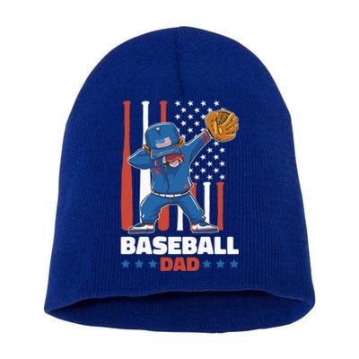 Baseball Dad For Father's Day Funny Gift Short Acrylic Beanie