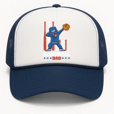 Baseball Dad For Father's Day Funny Gift Trucker Hat