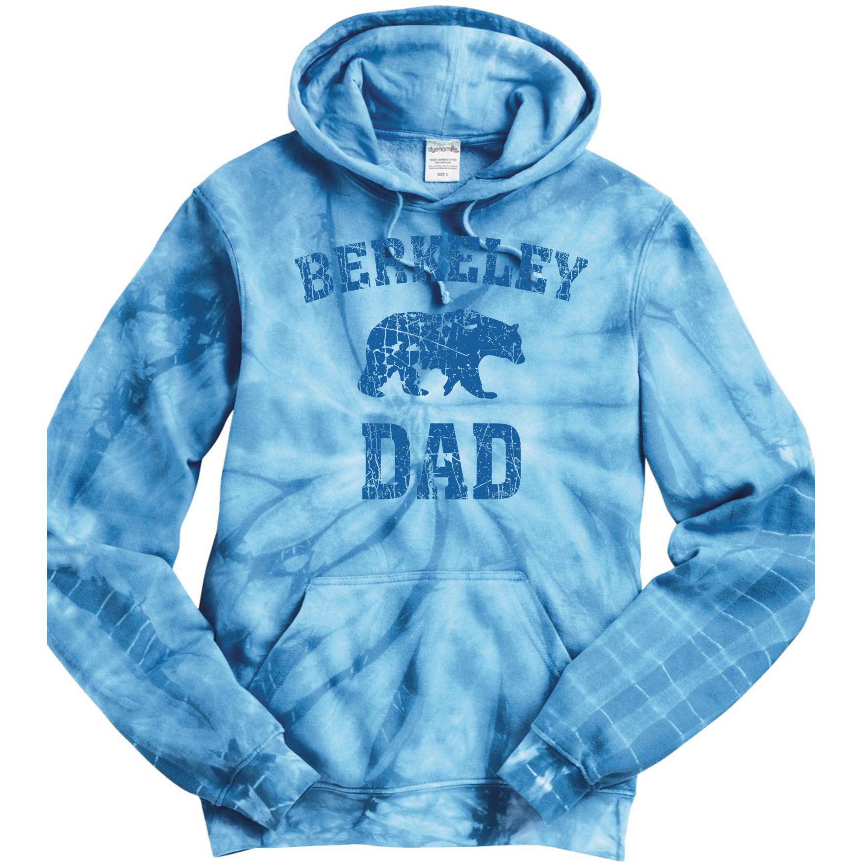 Berkeley Dad Father Bear Vintage Animal Nature Tie Dye Hoodie