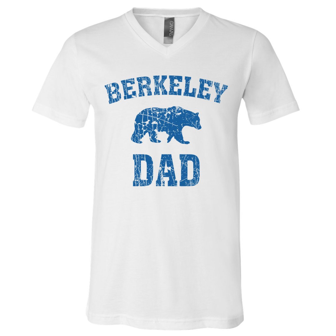 Berkeley Dad Father Bear Vintage Animal Nature V-Neck T-Shirt
