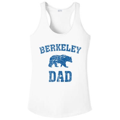 Berkeley Dad Father Bear Vintage Animal Nature Ladies PosiCharge Competitor Racerback Tank