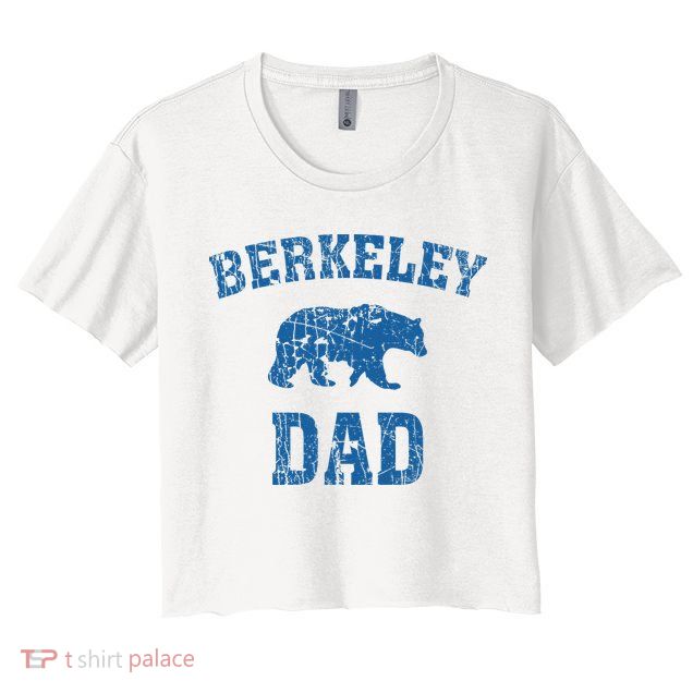 Berkeley Dad Father Bear Vintage Animal Nature Crop Top