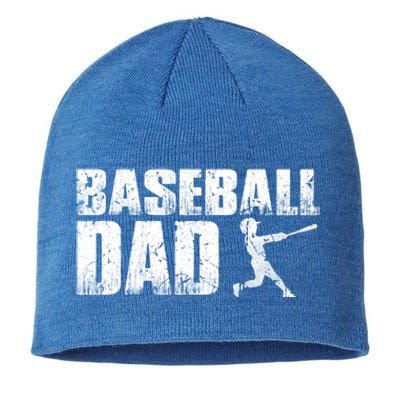 Baseball Dad Funny Baseball Vintage Gift Sustainable Beanie