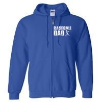 Baseball Dad Funny Baseball Vintage Gift Full Zip Hoodie