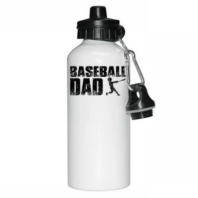 Baseball Dad Funny Baseball Vintage Gift Aluminum Water Bottle