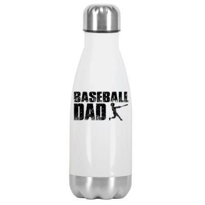 Baseball Dad Funny Baseball Vintage Gift Stainless Steel Insulated Water Bottle