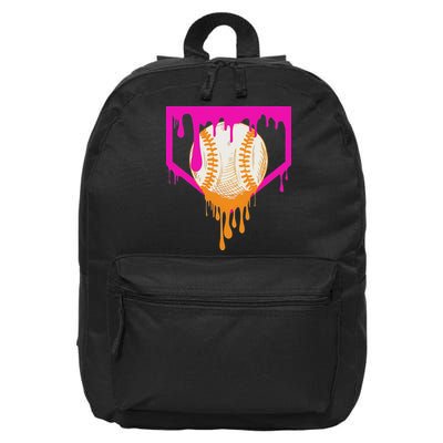 Baseball Drip For Ice Cream Drip Baseball 16 in Basic Backpack