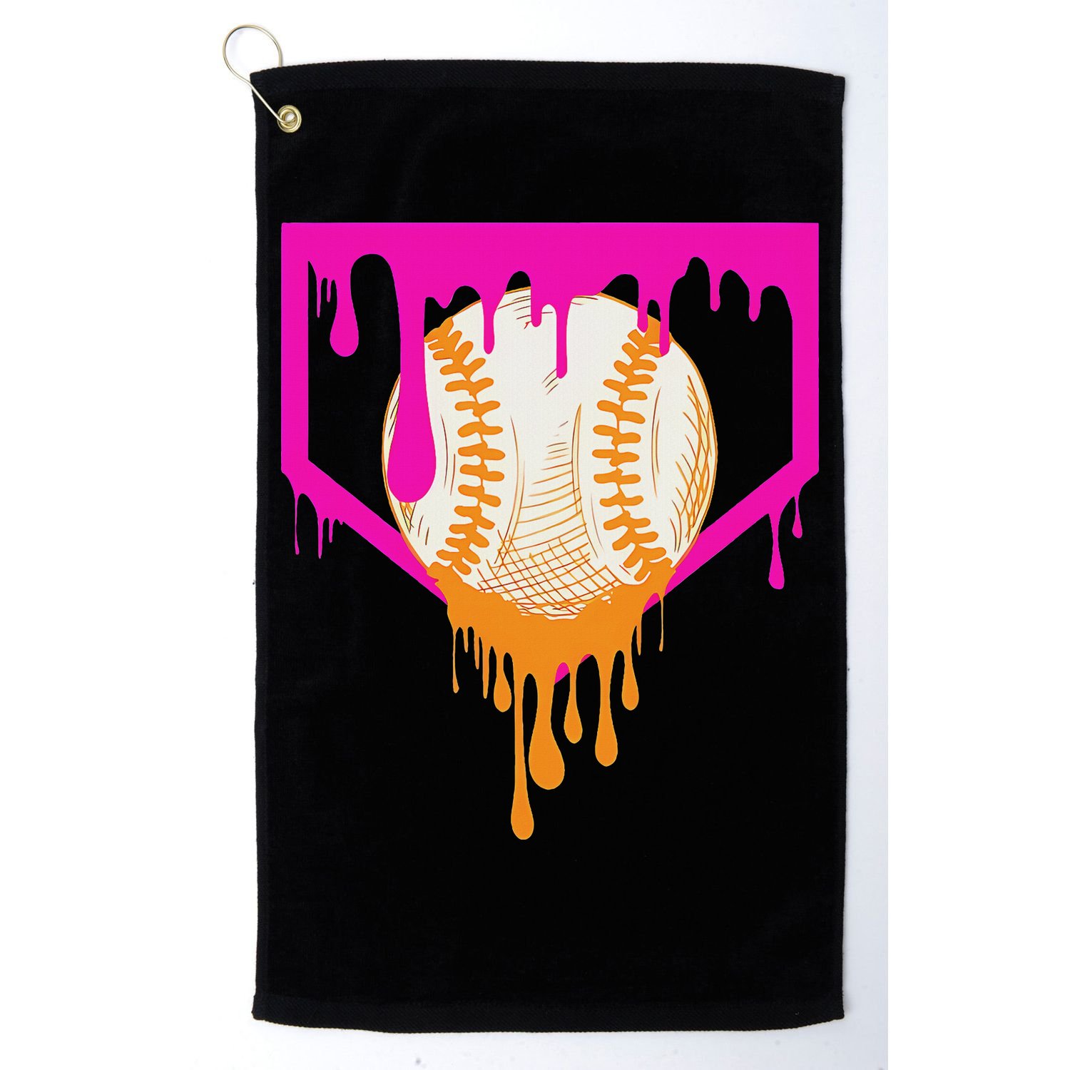 Baseball Drip For Ice Cream Drip Baseball Golf Towel