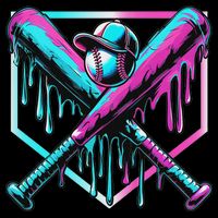 Baseball Drip For Ice Cream Drip Baseball Cooling Performance Crew T-Shirt
