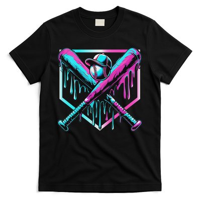 Baseball Drip For Ice Cream Drip Baseball T-Shirt