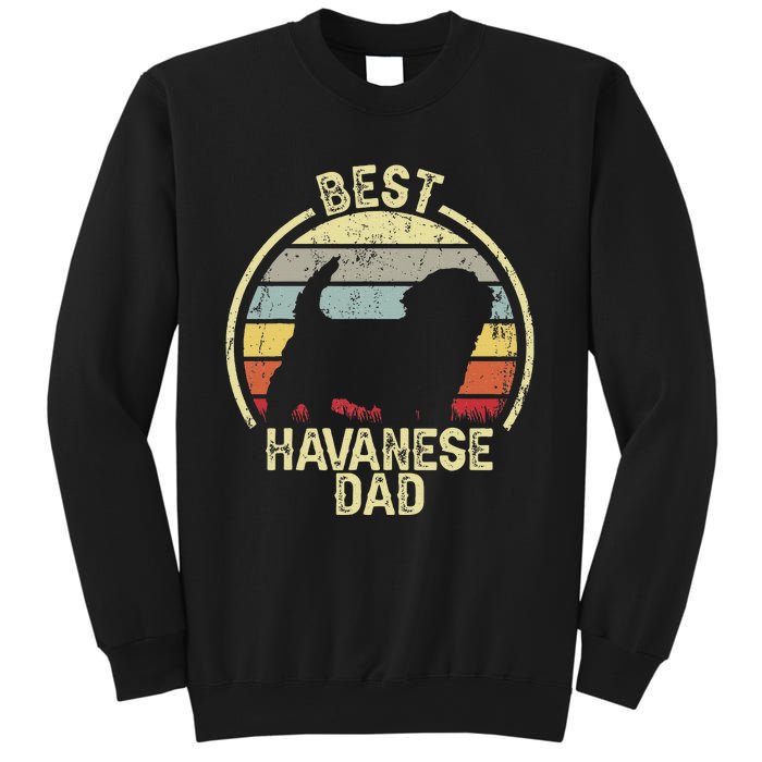 Best Dog Father Dad Vintage Havanese Sweatshirt