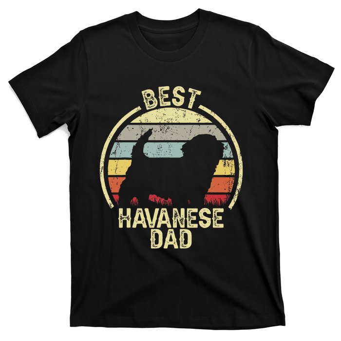 Best Dog Father Dad Vintage Havanese T-Shirt