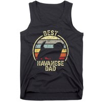 Best Dog Father Dad Vintage Havanese Tank Top