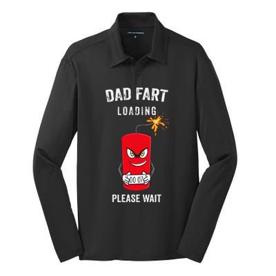 Best Dad Fart Loading Fathers Day Father Farter Joke Gifts Silk Touch Performance Long Sleeve Polo