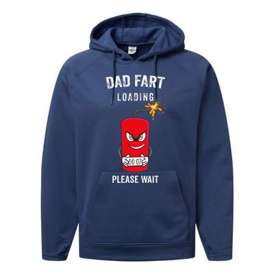 Best Dad Fart Loading Fathers Day Father Farter Joke Gifts Performance Fleece Hoodie