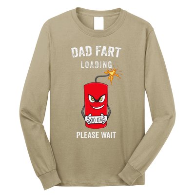 Best Dad Fart Loading Fathers Day Father Farter Joke Gifts Long Sleeve Shirt