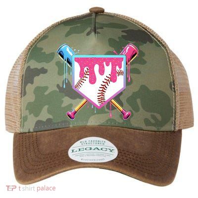 Baseball Drip For Boys Ice Cream Drip Youth Boys Baseball Legacy Tie Dye Trucker Hat