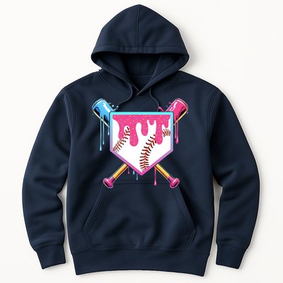 Baseball Drip For Boys Ice Cream Drip Youth Boys Baseball Hoodie