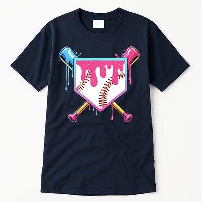 Baseball Drip For Boys Ice Cream Drip Youth Boys Baseball Tall T-Shirt