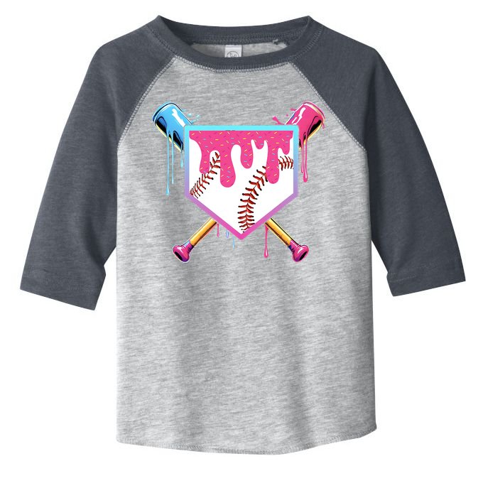 Baseball Drip For Boys Ice Cream Drip Youth Boys Baseball Toddler Fine Jersey T-Shirt