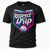 Baseball Drip For Ice Cream Drip Respect The Drip Cooling Performance Crew T-Shirt
