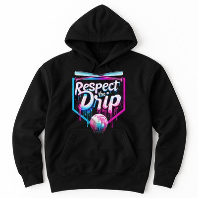 Baseball Drip For Ice Cream Drip Respect The Drip Hoodie