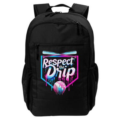 Baseball Drip For Ice Cream Drip Respect The Drip Backpack