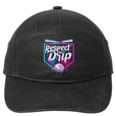 Baseball Drip For Ice Cream Drip Respect The Drip 7-Panel Snapback Hat