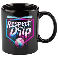 Baseball Drip For Ice Cream Drip Respect The Drip 11oz C Handle Ceramic Mug