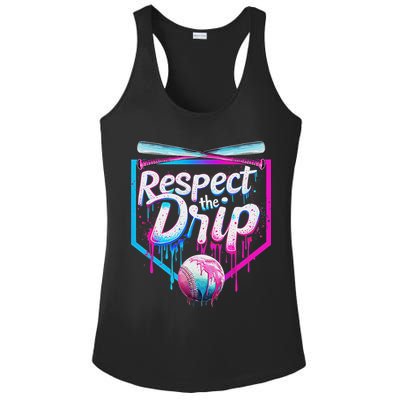 Baseball Drip For Ice Cream Drip Respect The Drip Ladies PosiCharge Competitor Racerback Tank