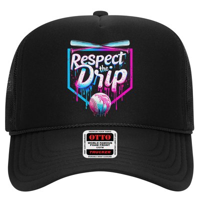 Baseball Drip For Ice Cream Drip Respect The Drip Trucker Hat