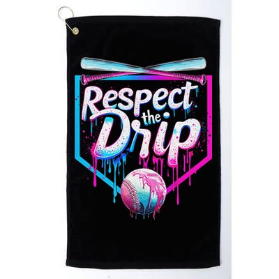 Baseball Drip For Ice Cream Drip Respect The Drip Golf Towel