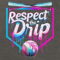 Baseball Drip For Ice Cream Drip Respect The Drip Cotton Canvas Backpack