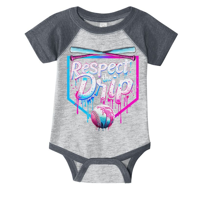 Baseball Drip For Ice Cream Drip Respect The Drip Infant Baby Jersey Bodysuit