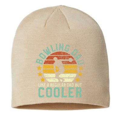 Bowling Dad Funny Fathers Day Gift For Bowler Sustainable Beanie