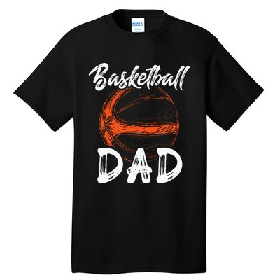 Basketball Dad For Men Family Matching Basketball Ballers Tall T-Shirt