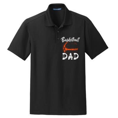 Basketball Dad For Men Family Matching Basketball Ballers Dry Zone Grid Polo