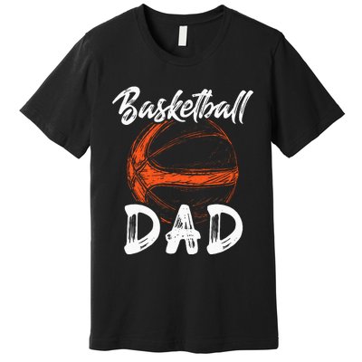 Basketball Dad For Men Family Matching Basketball Ballers Premium T-Shirt